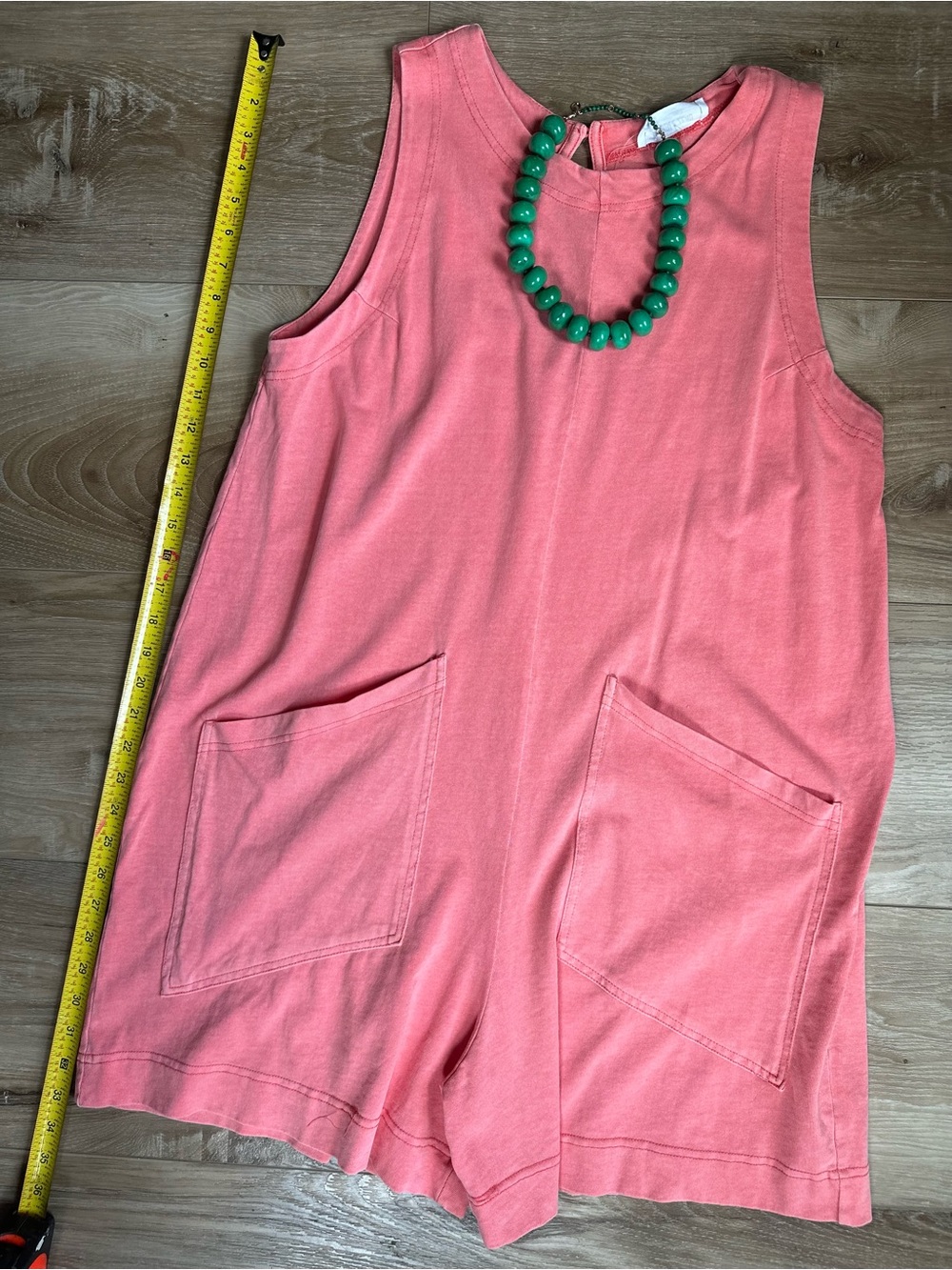 Coral Casual Romper